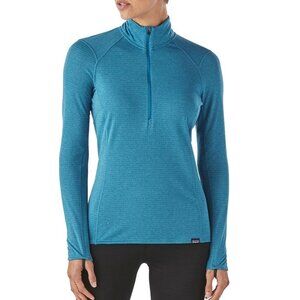 Patagonia Capilene Sweater Womens Small 1/4 Zip Pullover Thermal Weight Hiking